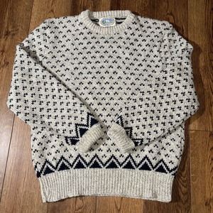 Vintage Environmental Clothing WOOL Sweater Cardigan Mens Size Small